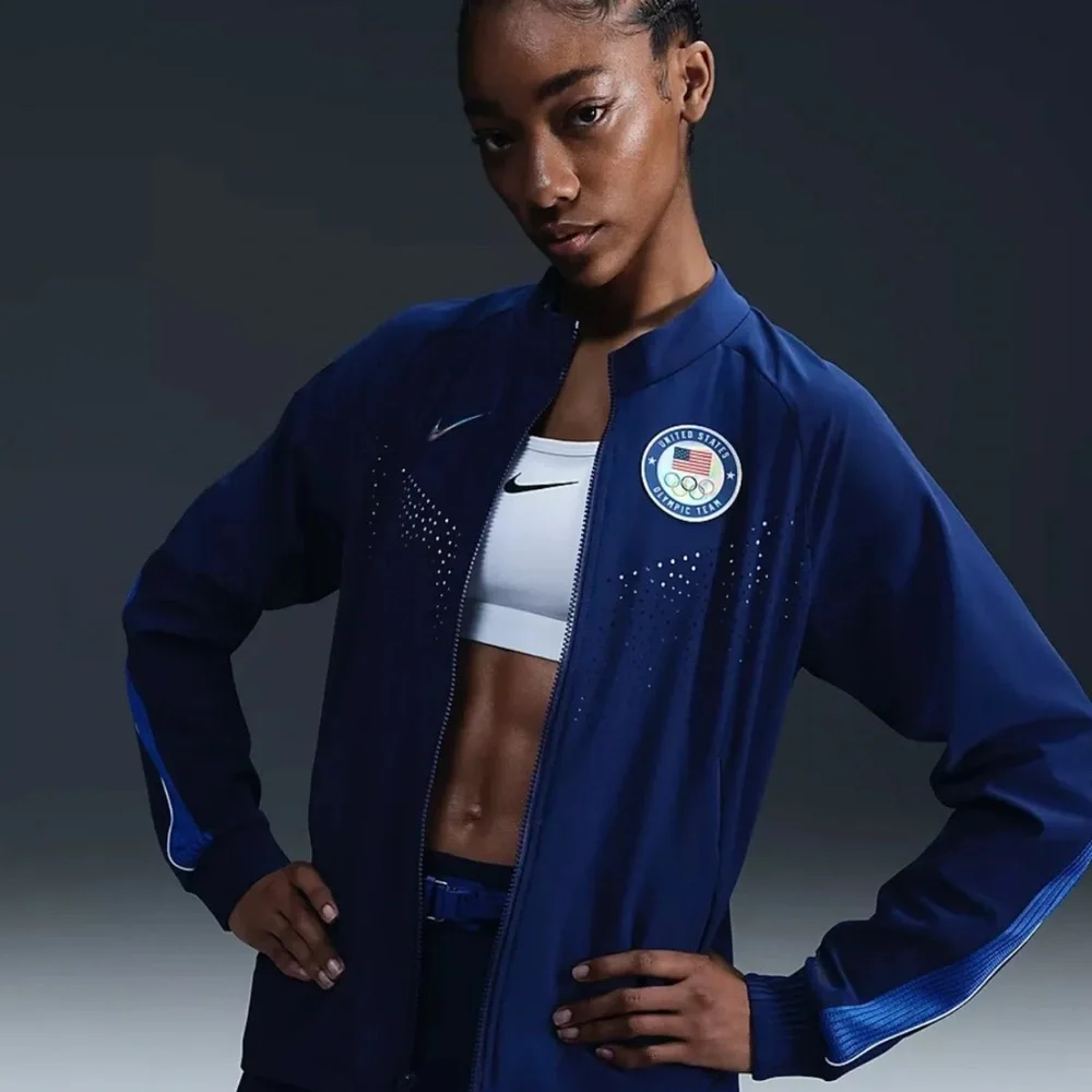 2024 Paris Nike Dri-Fit ADV Team USA Paralympic Team Full Zip Jacket Small NEW - Picture 2 of 12